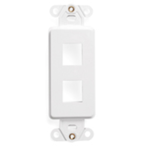 Leviton Wallplates Ins Dec 2 Qport Wh 41642-W